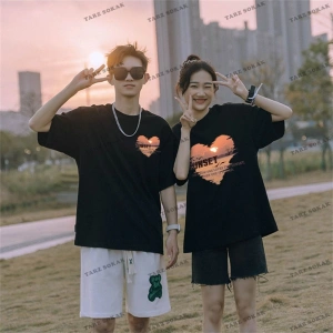 2 Adet Tir Harajuku Style Çift Sevgili Kombinleri Couple Clothing Yeni Sezon