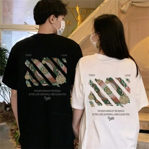 2 Adet Tir Harajuku Style Çift Sevgili Kombinleri Couple Clothing Yeni Sezon