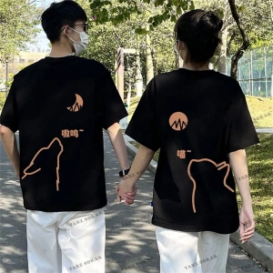 2 Adet Tir Harajuku Style Çift Sevgili Kombinleri Couple Clothing Yeni Sezon