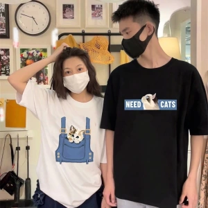2 Adet Tir Harajuku Style Çift Sevgili Kombinleri Couple Clothing Yeni Sezon
