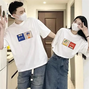 2 Adet Tir Harajuku Style Çift Sevgili Kombinleri Couple Clothing Yeni Sezon