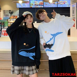 2 Li Harajuku Style Çift Sevgili Kombinleri Couple Clothing Yeni Sezon 2 Adet