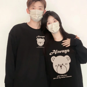 2 Li Harajuku Style Çift Sevgili Kombinleri Couple Clothing Yeni Sezon 2 Adet