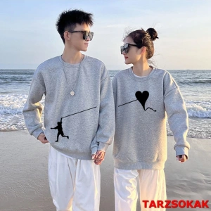 2 Li Harajuku Style Çift Sevgili Kombinleri Couple Clothing Yeni Sezon 2 Adet