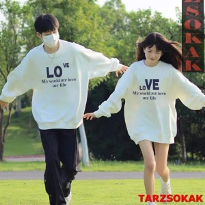 2 Li Harajuku Style Çift Sevgili Kombinleri Couple Clothing Yeni Sezon 2 Adet