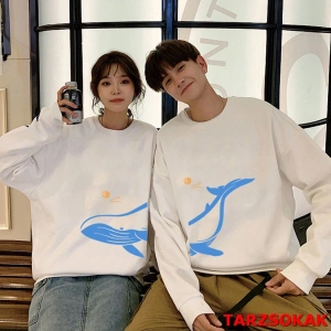 2 Li Harajuku Style Çift Sevgili Kombinleri Couple Clothing Yeni Sezon 2 Adet