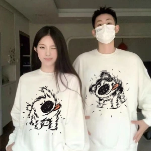 2 Li Harajuku Style Çift Sevgili Kombinleri Couple Clothing Yeni Sezon 2 Adet