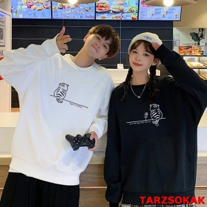 2 Li Harajuku Style Çift Sevgili Kombinleri Couple Clothing Yeni Sezon 2 Adet