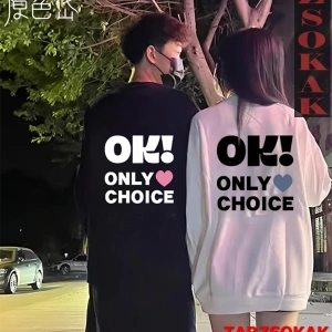 2 Li Harajuku Style Çift Sevgili Kombinleri Couple Clothing Yeni Sezon 2 Adet