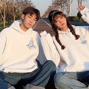 2 Li Harajuku Style Çift Sevgili Kombinleri Couple Clothing Yeni Sezon 2 Adet