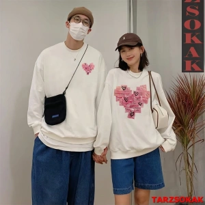 2 Li Harajuku Style Çift Sevgili Kombinleri Couple Clothing Yeni Sezon 2 Adet