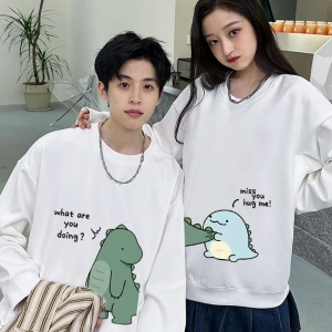 2 Li Harajuku Style Çift Sevgili Kombinleri Couple Clothing Yeni Sezon 2 Adet