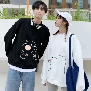 2 Li Harajuku Style Çift Sevgili Kombinleri Couple Clothing Yeni Sezon 2 Adet