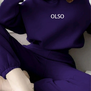 2 Parça Kadın Kapşonlu Sweatshirt ve Bağcıklı Bel Cepli Eşofman Altı Takımı, Günlük Sp