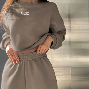 2 Parça Kadın Kapşonlu Sweatshirt ve Bağcıklı Bel Cepli Eşofman Altı Takımı, Günlük Sp