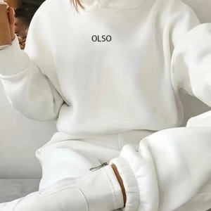 2 Parça Kadın Kapşonlu Sweatshirt ve Bağcıklı Bel Cepli Eşofman Altı Takımı, Günlük Sp