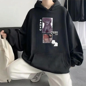 2023/2024 Köstebek Sokak Trend Tasarım Harajuku/Gotik Sezon ADJ47-2463 Sweatshirt Siyah