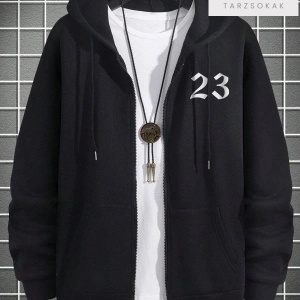 23 Logo Sweatshirt Fermuarlı Hırka