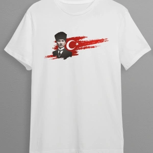 29 Ekim Cumhuriyet Bayramı Atatürk Baskılı Unisex T-shirt HY02