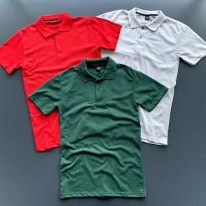 3 Lü Paket Dar/slim Fitt Polo Yaka Tshirt Oneoff