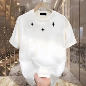 3 Yıldız Baskılı Beyaz