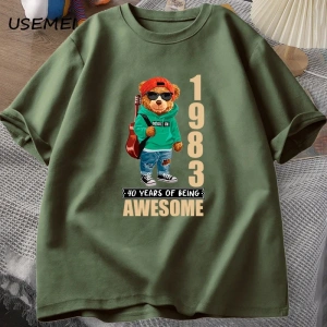 30 yaşındaki hediyeler T-shirt erkekler pamuk kısa kollu Tshirt doğan 1994 Vintage 30th doğum 2978