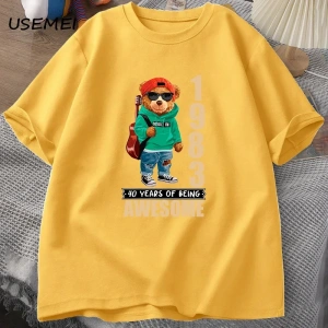 30 yaşındaki hediyeler T-shirt erkekler pamuk kısa kollu Tshirt doğan 1994 Vintage 30th doğum 2978