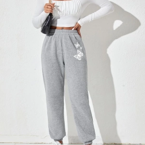 3lü Kelebek Baskılı Unisex Eşofman Altı Daxis Sportwear