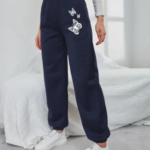 3lü Kelebek Baskılı Unisex Eşofman Altı Daxis Sportwear