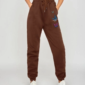 3lü Renkli Kelebek Baskılı Unisex Eşofman Altı Daxis Sportwear