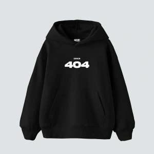 404 Error Baskılı Oversize Unisex Premium Beyaz