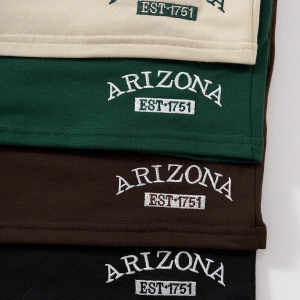 4pcs Letter Graphic Slant Pockets Şort