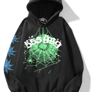 555 Spider Siyah Unisex Sweatshirt