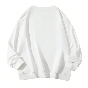Harfli Grafik Düşük Omuz Oversize Sweat