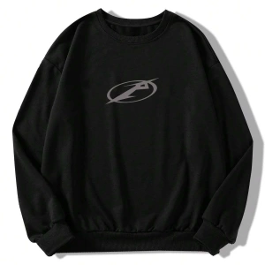 Geo Desenli Düşük Sweat