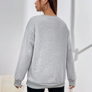 Yazılı Yamalı Damla Sweat