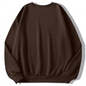 Slogan Grafikli Düşük Omuz Oversize Sweat