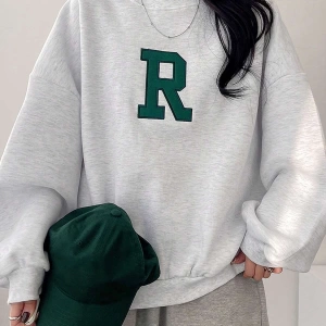 Yazılı Grafik Düşük Sweat