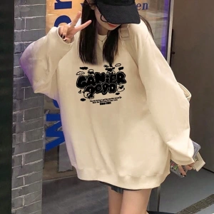 Yazılı Grafik Reglan Kol Oversize Sweat