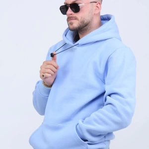 Unisex Bebe Mavisi 3iplik Polarlı Sweatshirt DÜZSWEATSHİRT5655