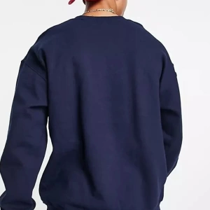 Erkek Lacivert California State Baskılı Oversize Sweatshirt calfrniastatelacıv