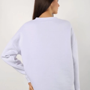 Kadın Beyaz Tinseltown Baskılı Bisiklet Yaka Oversize Sweatshirt tinseltown