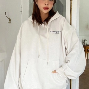 Unisex Beyaz Yıldız Sırt Baskılı Oversize Sweatshirt yıldızbaskı