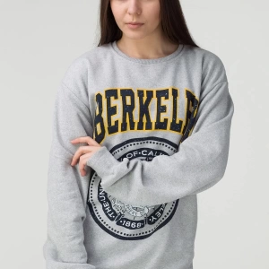 Kadın Bisiklet Yaka Berkeley Baskılı Oversize Sweatshirt BERKELEYSWT