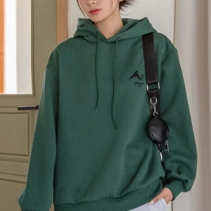 Unisex Nefti Mountain Sırt Baskılı Oversize Sweatshirt Hoodie neftimountain