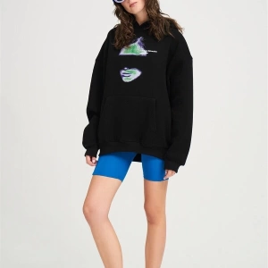 Unisex Distraction Sweatshirt Siyah Trndz1307