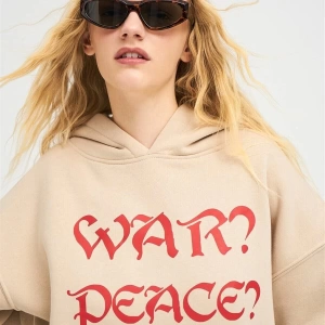 Unisex War Peace Sweatshirt Taş Trndz1335