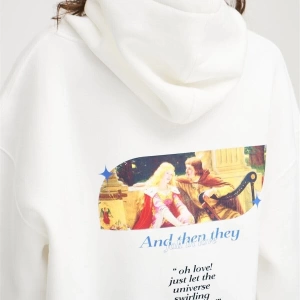 Unisex Fall In Love Sweatshirt Beyaz Trndz1308