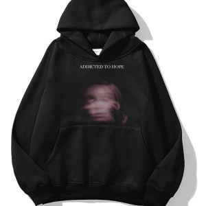 Unisex Addicted to Hope Sweatshirt Siyah Trndz1801