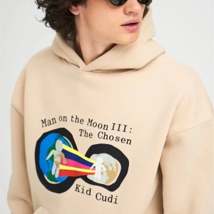Unisex Man On The Moon Sweatshirt Taş Trndz1318